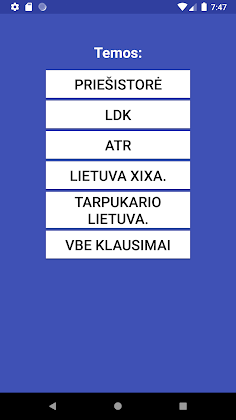 Istorijos Klausimai - Screenshot 2