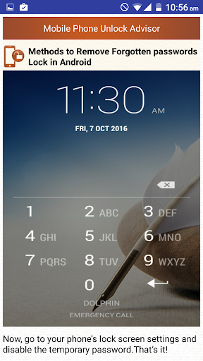 Clear Mobile Password PIN Help 3