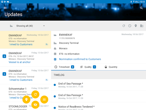Saybolt Updates Screen 3