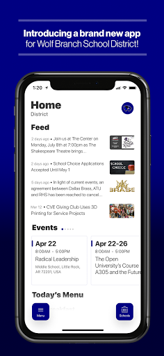 Android application Wolf Branch School District screenshort