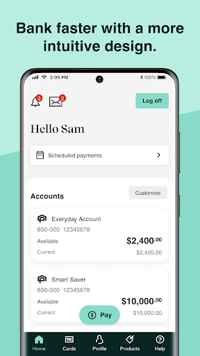NPBS Mobile Banking Screen 2