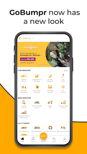 Android application GoBumpr - Car Service screenshort