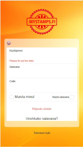 Android application Foozu My Stamps screenshort