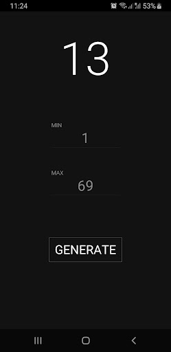 Android application Random Numbers | Lotto Helper screenshort