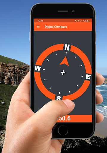 Android application Digital Compass screenshort