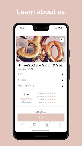 ThreeSixZero Salon & Spa Screen 2