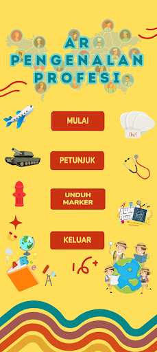 Android application AR Pengenalan Profesi screenshort