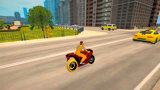 Android application Streets of Courier: Bike Game screenshort