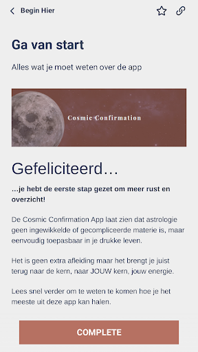 Cosmic Confirmation Screen 2