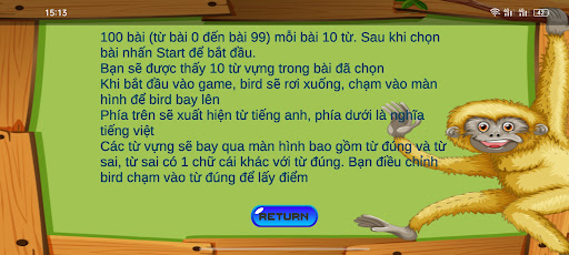 Android application Game 1000 Từ vựng TA screenshort