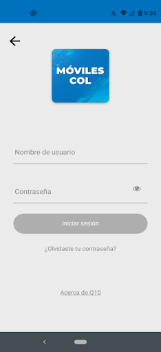 Android application PRUEBAS MOVILES - COL screenshort