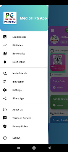 Medical PG : MEDICAL EXAM APP Screen 2