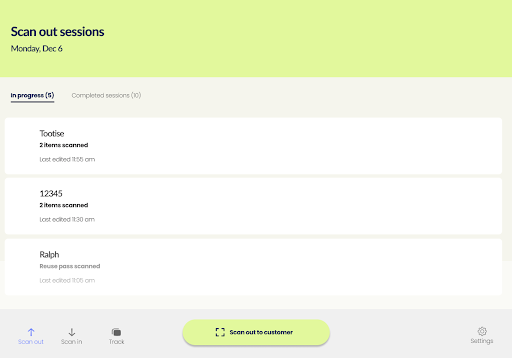 The ScanApp Screen 3