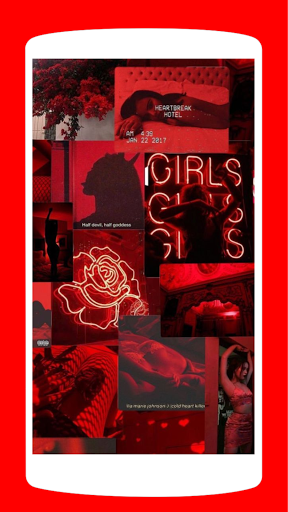 Red Collage Wallpaper 4K 2021