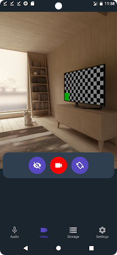 Background video audio record