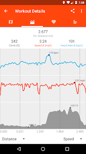 GPS Running Cycling & Fitness Screenshot