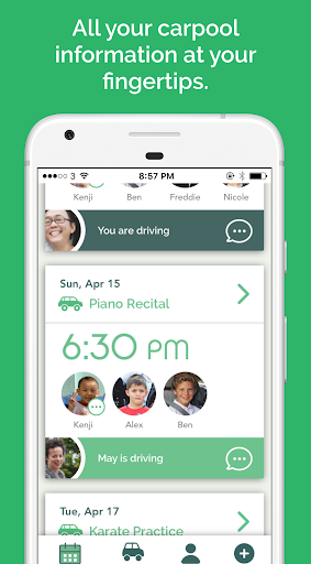 GoKid Carpool App Screen 2