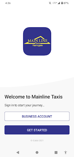 Android application Mainline Taxis Harrogate screenshort