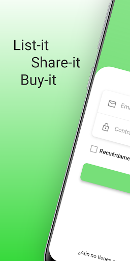 Android application List-it screenshort