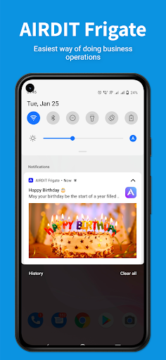 Android application AIRDIT Frigate screenshort