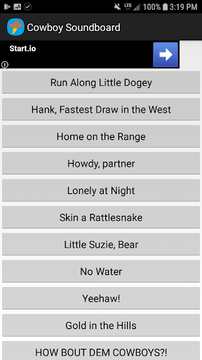 Android application Cowboy Soundboard screenshort