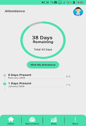 Android application Always Fit screenshort