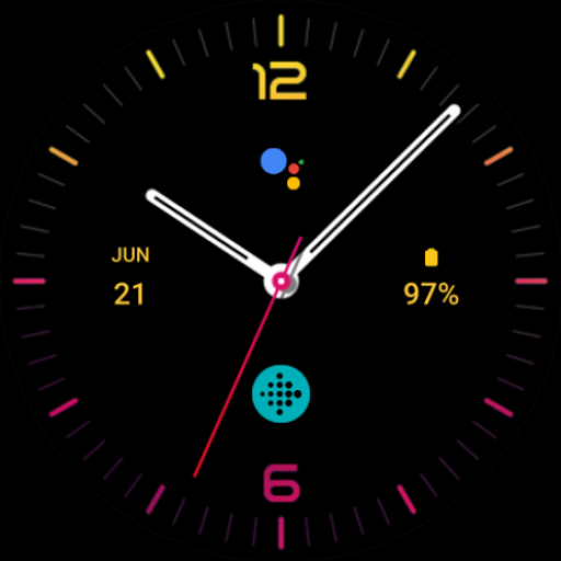 Flame Style Watch Face Logo