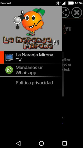 Android application La Naranja Mirona TV screenshort