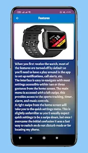 willful smart watch app guide