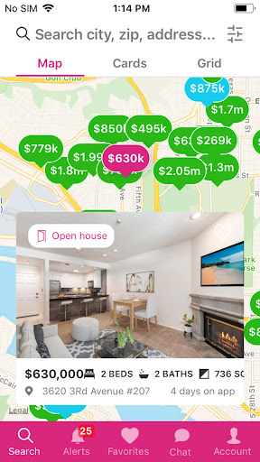 Team Z Home Search Screen 2