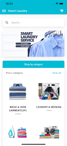 Android application Smart Laundry screenshort