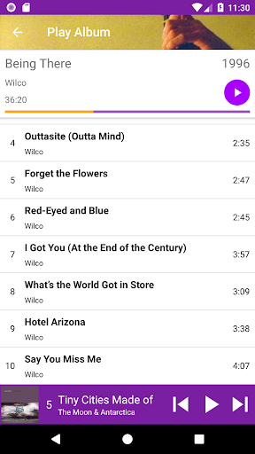 Album Player Screen 3