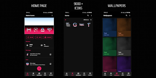 Screenshot of Retro Icons