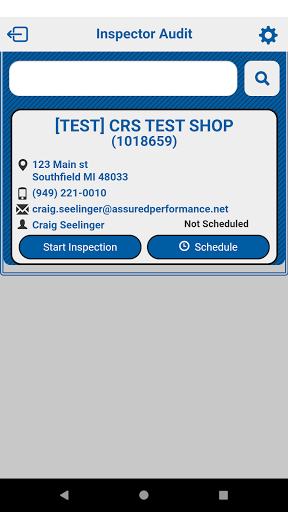 Inspector Audit Screen 2