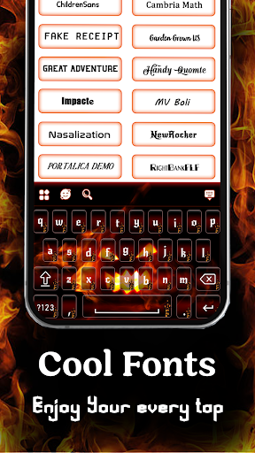 Flames Keyboard Screen 3