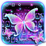 Galaxy Glitter Neon Butterfly Keyboard icon