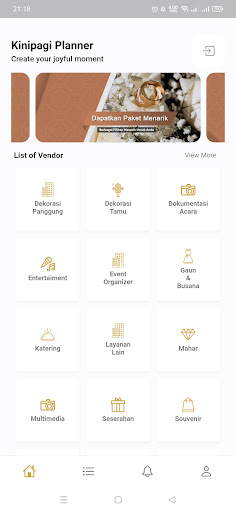 Kinipagi Planner Screen 2