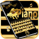 無料ゴールド8分音符の鍵盤ゴールドピアノ Gold Piano eighth note - Androidアプリ
