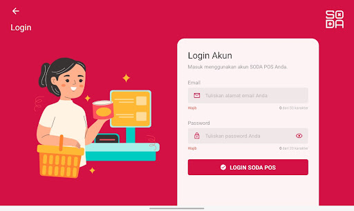 Android application SODA POS Kasir screenshort