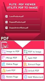 Plite: PDF Viewer, PDF Utility स्क्रीनशॉट