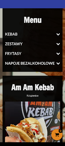 Android application Am Am Kebab Książenice screenshort