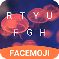 Neon Jellyfish Emoji Keyboard Theme for Twitter