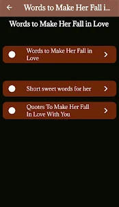 Words to Make Her Fall in Love