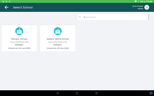 Android application EHNOTE Screening screenshort