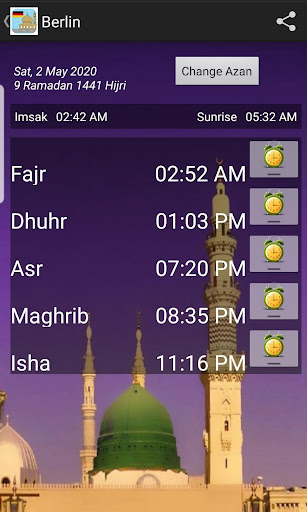Germany Prayer Timings Screen 3