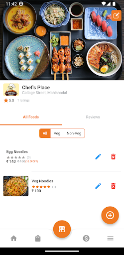 Android application Delifood Business screenshort