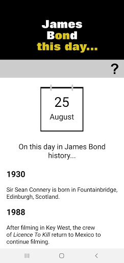 James Bond: On This Day... Screen 2