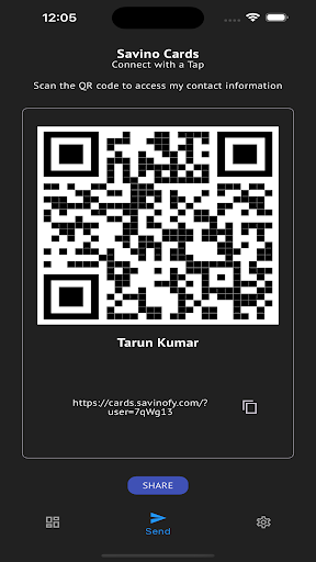 Savinofy Cards Screen 3