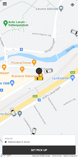 Taxibil Lerum Screen 2