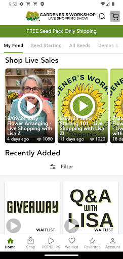 Android application Gardener's Workshop Live Shop screenshort